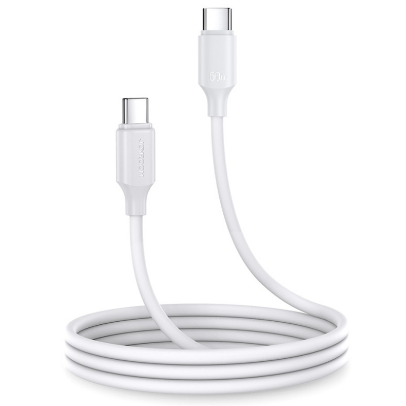 Joyroom Cable USB‑C a USB‑C 60 W Carga Rápida 1 m, Color Blanco - Ítem